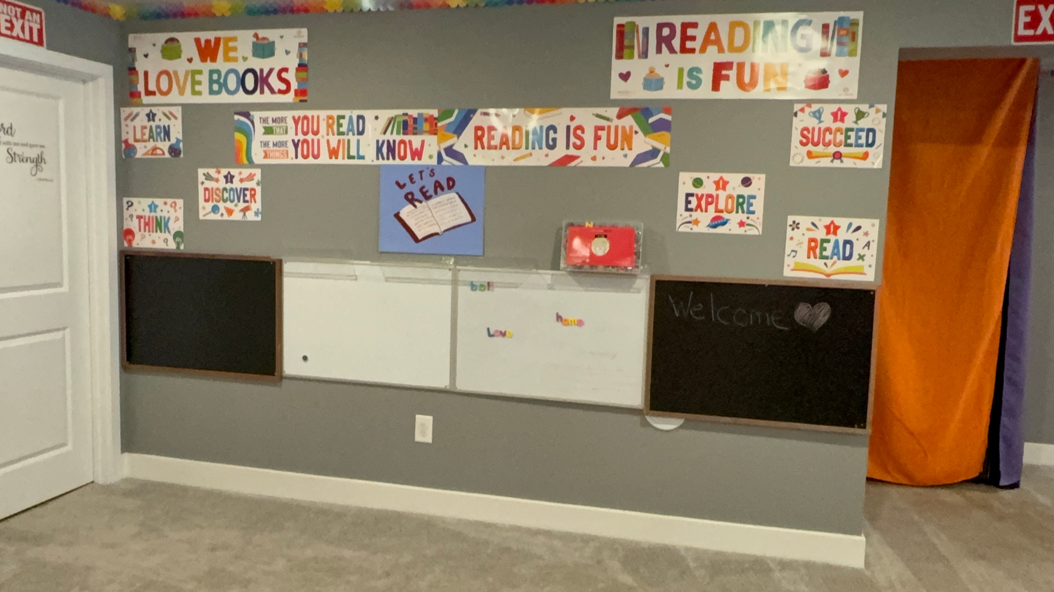 Children enjoying storytime and reading books