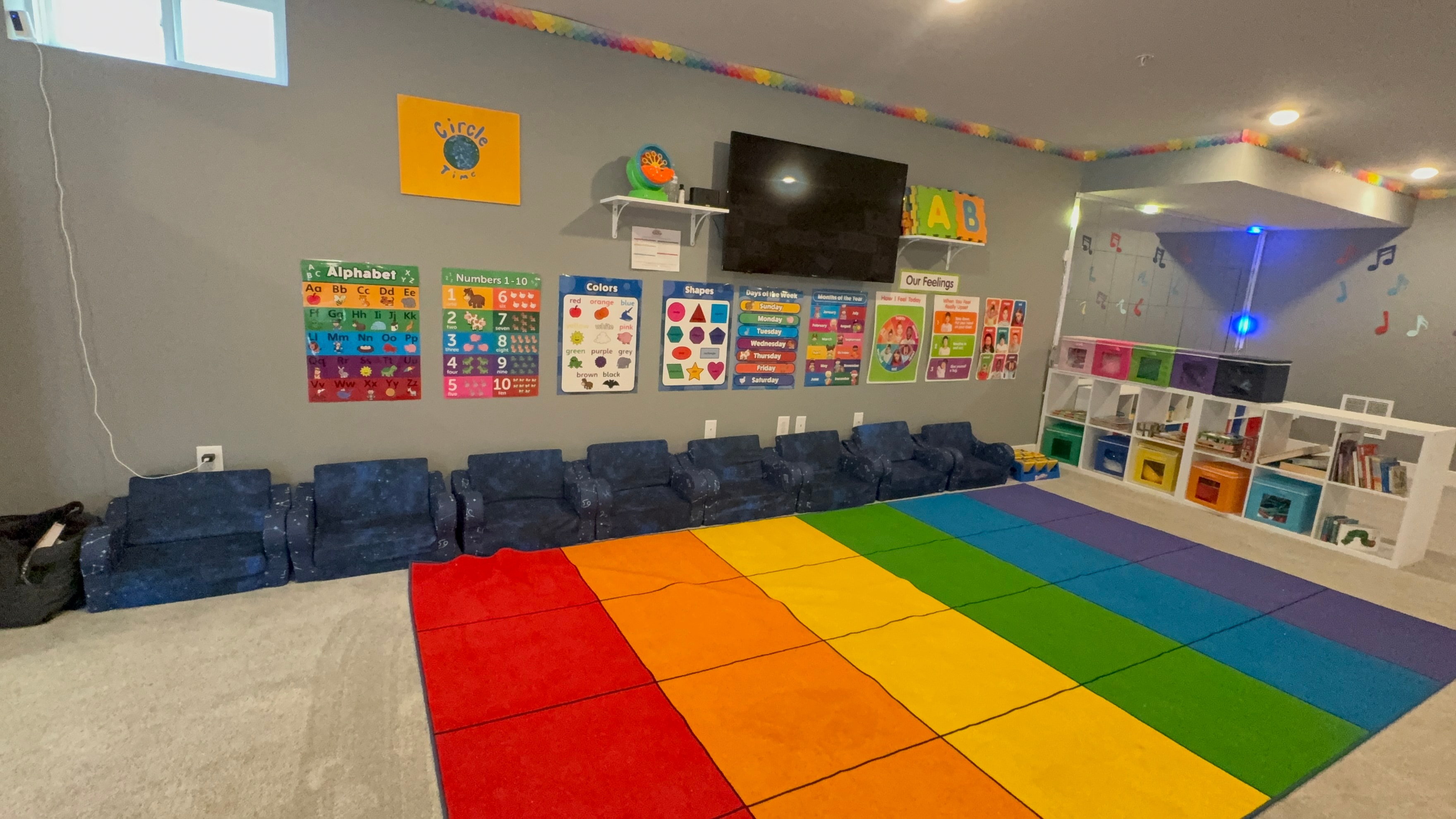 Young children exploring sensory play