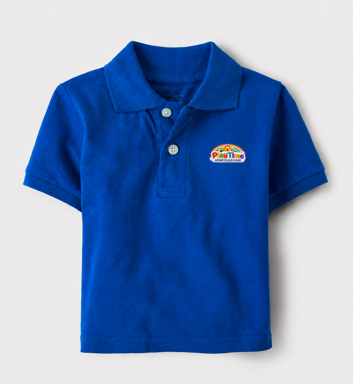 Blue Play Time Kids polo shirt uniform